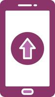 Upload Glyph Two Colour Icon vector