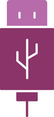 Usb Glyph Two Colour Icon