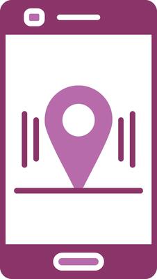Location Glyph Two Colour Icon