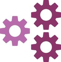 Setting Glyph Two Colour Icon vector