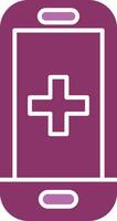 Health Glyph Two Colour Icon vector