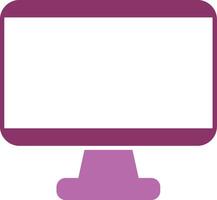 Monitor Glyph Two Colour Icon vector
