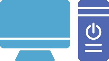 Computer Glyph Two Colour Icon vector