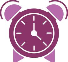 Alarm Glyph Two Colour Icon vector