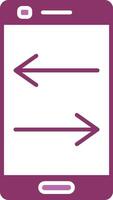 Transfer Glyph Two Colour Icon vector