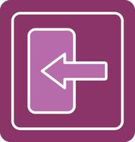 Log In Glyph Two Colour Icon vector