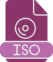 Iso Glyph Two Colour Icon vector