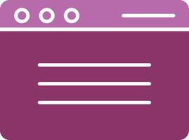 Browser Glyph Two Colour Icon vector