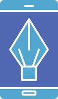glyph two color icon vector