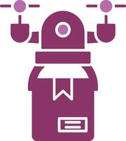 glyph two color icon vector