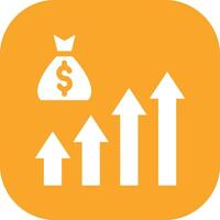 Income Growth Vector Icon