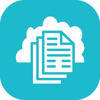 Cloud Document Vector Icon