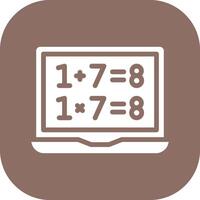 Online Maths Vector Icon