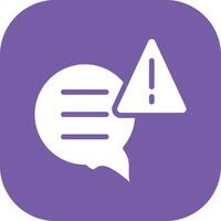 Chat Alert Vector Icon