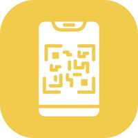 icono de vector de escaneo de código qr