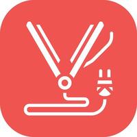 Hair Straightener Vector Icon