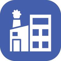 Factory Pollution Vector Icon