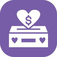 Charity Box Vector Icon