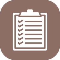 Tasks Checklist Vector Icon