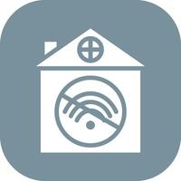 NO Wifi Home Vector Icon