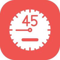 icono de vector de 45 minutos