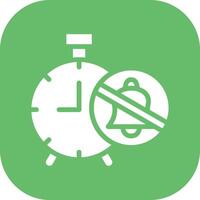 Mute Alarm Clock Vector Icon