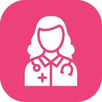 Female Doctor Vector Icon