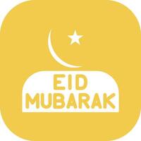 icono de vector de eid mubarak
