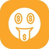 Money Mouth Face Vector Icon