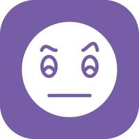 Face with Raised Eyebrow Vector Icon