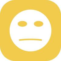 Neutral Face Vector Icon