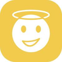 Smiling Face with Halo Vector Icon