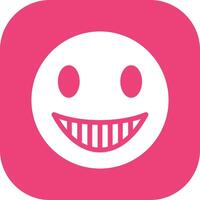 Grinning Face with Smiling Eyes Vector Icon