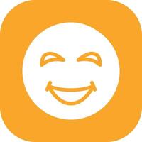 Grinning Face with Sweat Vector Icon