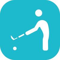 hockey jugador vector icono