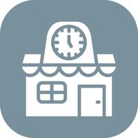 Clock Shop Vector Icon