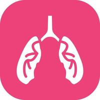 icono de vector de pulmones