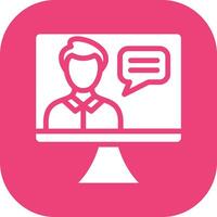 Online Lecture Vector Icon