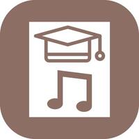 icono de vector de educación musical