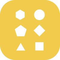 Geometric Shapes Vector Icon