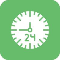 24 Hours Vector Icon