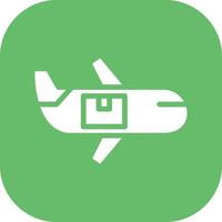 Airplane Delivery Vector Icon