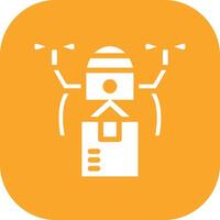 Drone Delivery Vector Icon