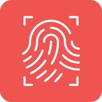 Fingerprint Scan Vector Icon