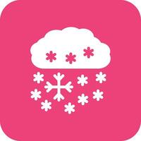 pesado nieve vector icono