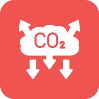 co2 contaminación vector icono