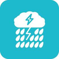 Heavy Rain Vector Icon