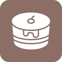 Chocolate Cake Vector Icon