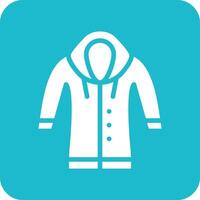 hombre impermeable vector icono