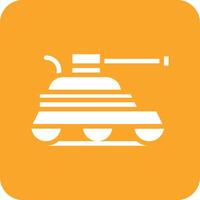 Ejército tanque vector icono